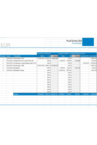 Vorlage Eur Jetzt Kostenlos Fur Excel Downloaden